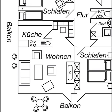 Апартаменты Objekt-nr 210 - - Kaiserallee Любек
